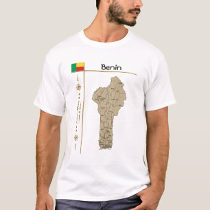 Camiseta Benin Mapa + Bandera + Título