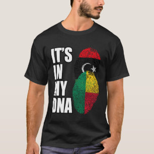 Camiseta Benín Y Libia Mezclan La Bandera Del Patrimonio De