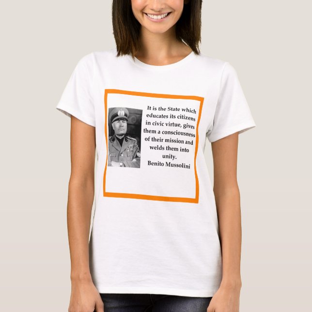 Camiseta Benito Mussolini (Anverso)