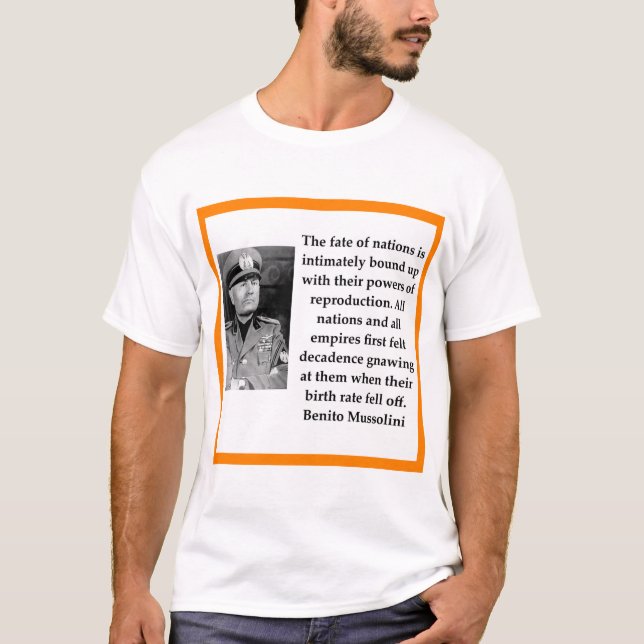 Camiseta Benito Mussolini (Anverso)
