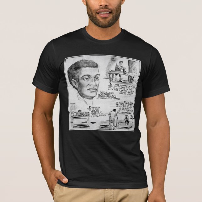 Camiseta Benjamin Banneker: Científico negro y revolucionar (Anverso)