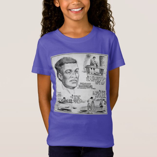 Camiseta Benjamin Banneker: Científico negro y revolucionar (Anverso)