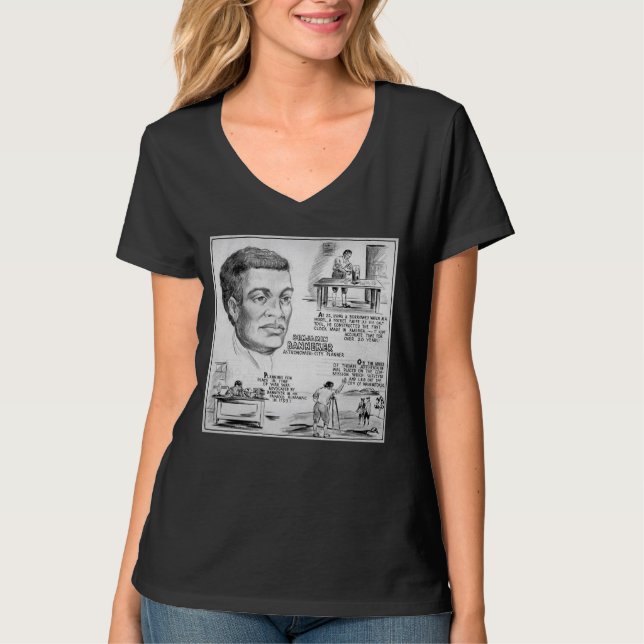 Camiseta Benjamin Banneker: Científico negro y revolucionar (Anverso)