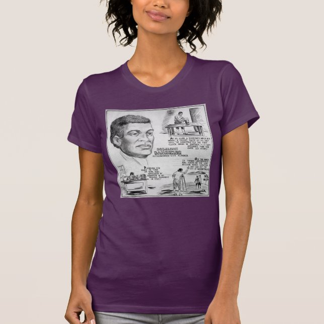 Camiseta Benjamin Banneker: Científico negro y revolucionar (Anverso)