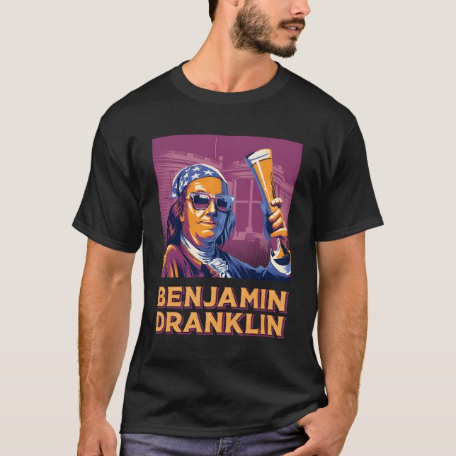 Camiseta Benjamin Dranklin Funny Ben Franklin Beer Beer (Anverso)