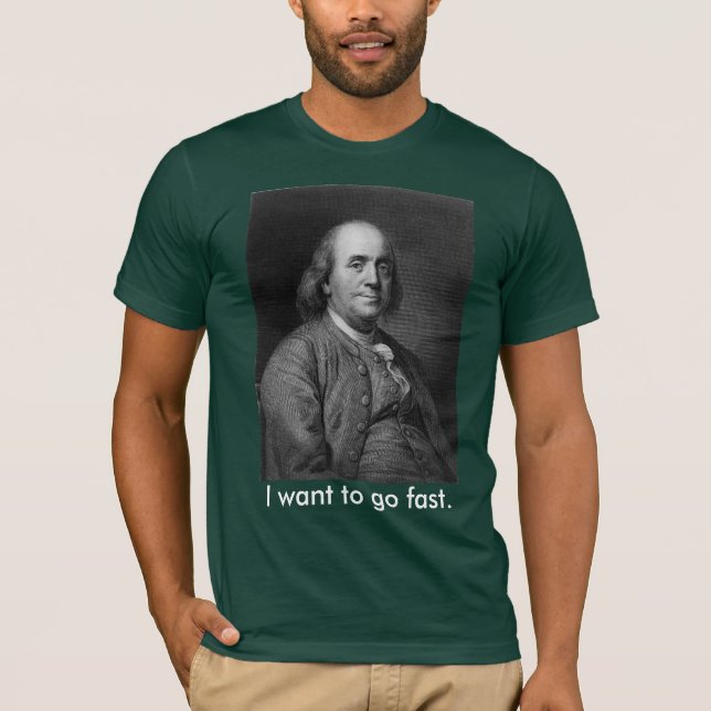 Camiseta Benjamin Franklin, con frase (Anverso)