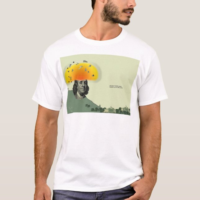 Camiseta "Benjamin Franklin entra en erupción", 2000 (Anverso)