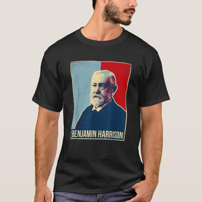 Camiseta Benjamin Harrison Presidente (Anverso)