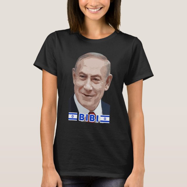 Camiseta Benjamin Netanyahu - Bibi, Primer Ministro de Esta (Anverso)