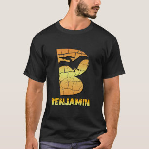 Camiseta Benjamin niños personalizados dinosaurio lindo per
