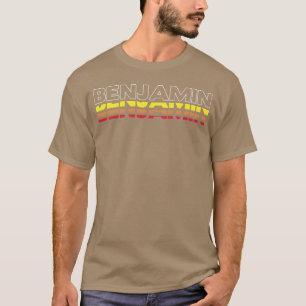 Camiseta Benjamin Nombre Divertido Vintage Atardecer Benjam