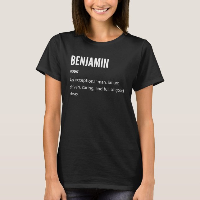 Camiseta Benjamin Noun Un Hombre Excepcional (Anverso)