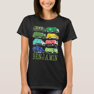 Camiseta Benjamin Trash Truck Para Niños Coleccionista Ecol
