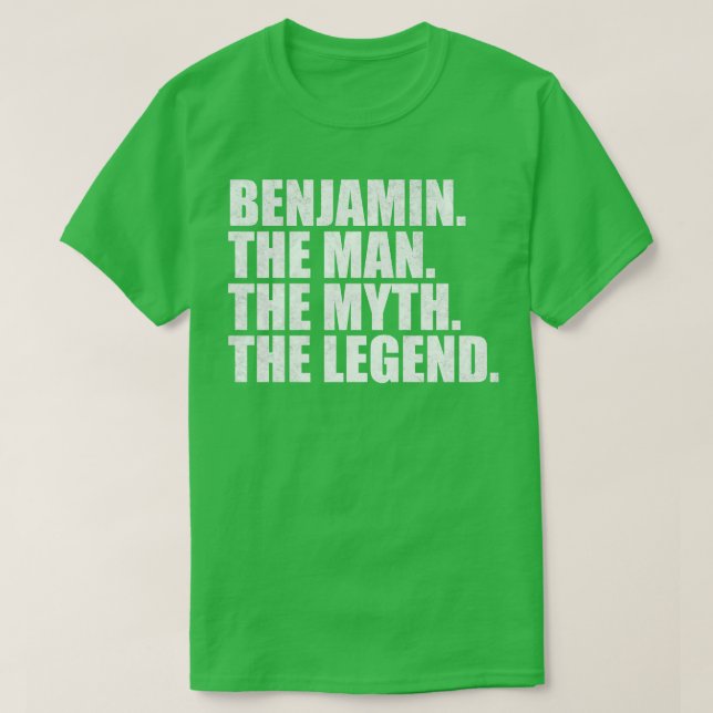 Camiseta BenjaminBenjamin Nombre Benjamin nombre dado (Diseño del anverso)