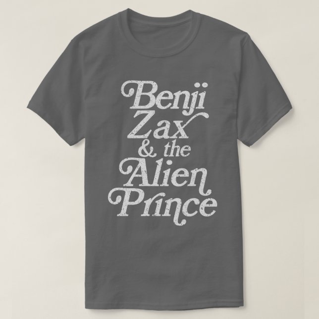 Camiseta Benji Zax y el Príncipe (Diseño del anverso)