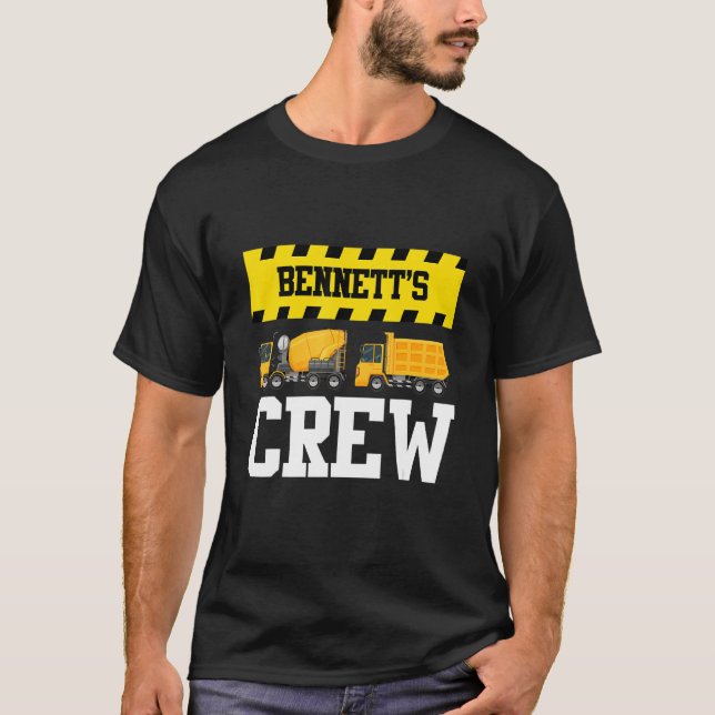 Camiseta Bennett Construcción Equipo Personalizado Dumptruc (Anverso)