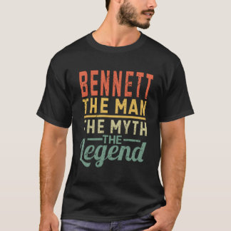 Camiseta Bennett El Hombre El Mito La Leyenda Nombre Bennet