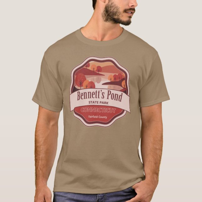 Camiseta Bennetts Pond State Park Fairfield County Connecti (Anverso)