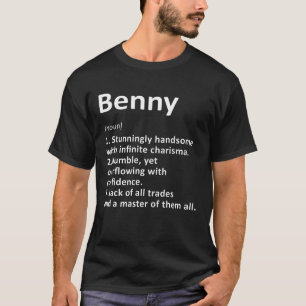 Camiseta Benny Definition Personalized Name Funny Cumpleaño