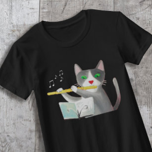 Camiseta Benny el gato jugador de flauta