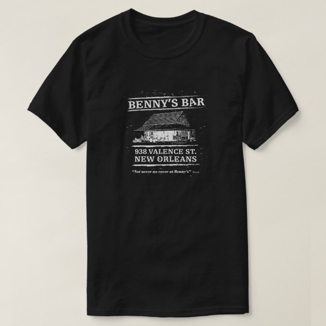 Camiseta Benny's Bar New Orleans (Diseño del anverso)