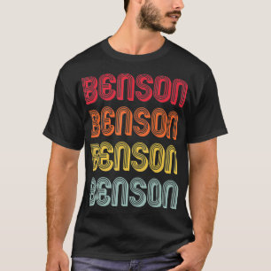 Camiseta BENSON Gift Apellido Funny Retro Vintage 80 Nacimi