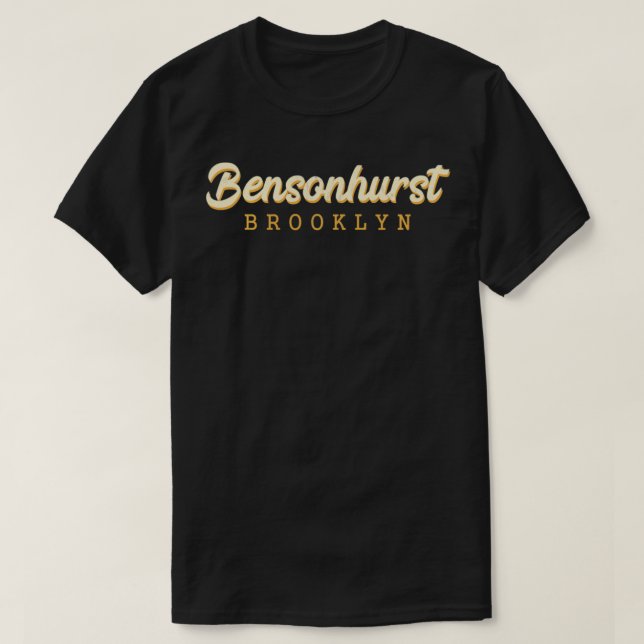 Camiseta Bensonhurst  Cool Retro Brooklyn NYC  (Diseño del anverso)