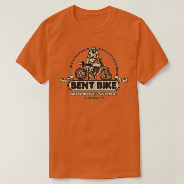Camiseta Bent Bike Unucky Rider 1974 (Diseño del anverso)