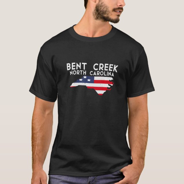 Camiseta Bent Creek Carolina del Norte EE. UU. Estado Améri (Anverso)