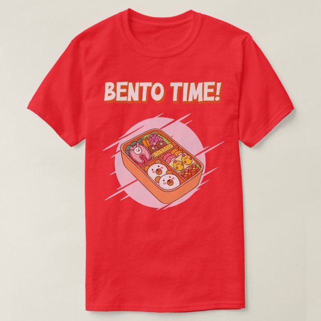 Camiseta ¡Bento Tiempo! Bento Premium japonés (Diseño del anverso)