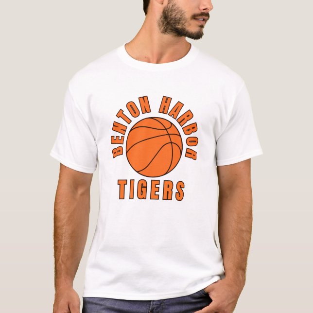 Camiseta Benton Harbor High School Basketball T-Shirt (Anverso)