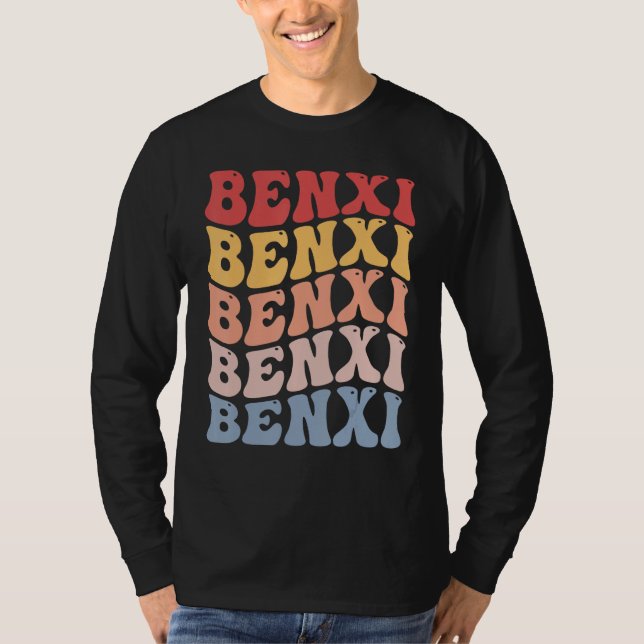 Camiseta Benxi City Groovy Retro (Anverso)