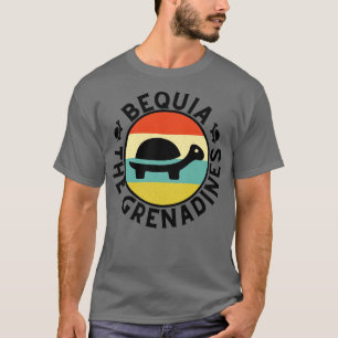 Camiseta Bequia El Sol Retro de las Granadinas con Tortuga