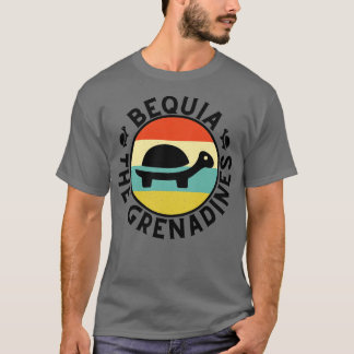Camiseta Bequia El Sol Retro de las Granadinas con Tortuga 