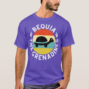 Camiseta Bequia El Sol Retro de las Granadinas con Tortuga