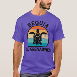 Camiseta Bequia La puesta de sol retro de las Granadinas co