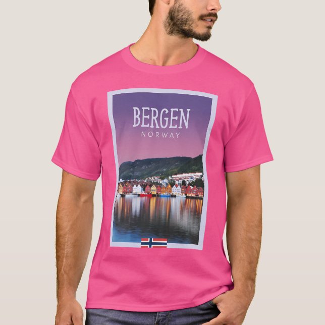 Camiseta Bergen Noruega (Anverso)