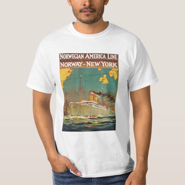 Camiseta Bergensfjord en el mar (Anverso)