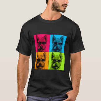 Camiseta Berger Picard Dog Pop Art Design Ilustracion Colo