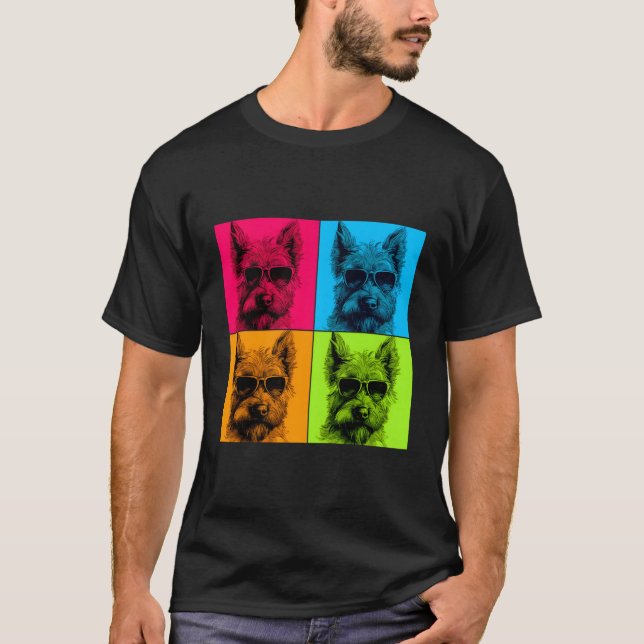 Camiseta Berger Picard Dog Pop Art Design Ilustracion Colo (Anverso)