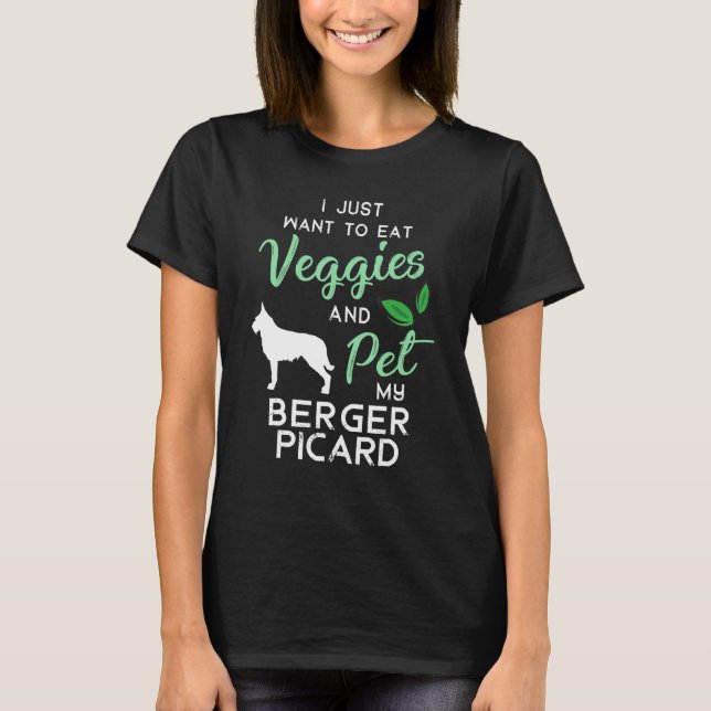 Camiseta Berger Picard Funny Dueño Vegan Perro Navidad Cump (Anverso)