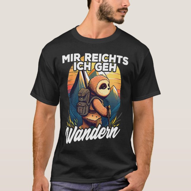 Camiseta Bergsteiger Wanderer Faultier I Mir reichts ich ge (Anverso)