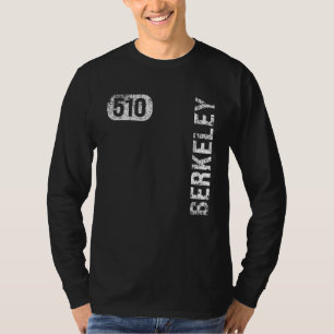 Camiseta Berkeley California 510 Area Code Vintage Retro