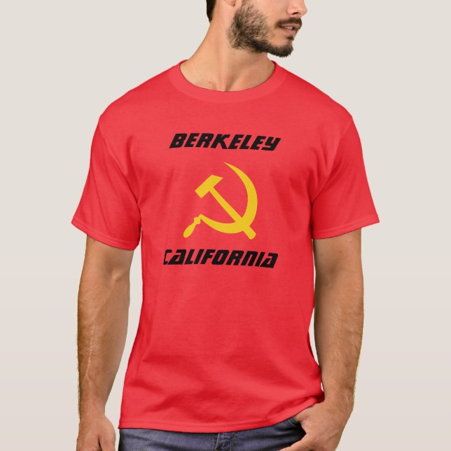 Camiseta Berkeley, California Hammer y Sickle Liberal (Anverso)