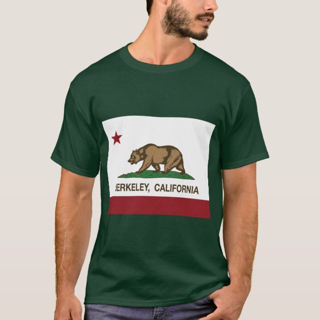 Camiseta Berkeley California Republic Flag (Anverso)