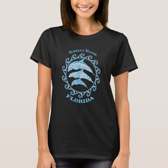 Camiseta Berkely Manor Florida Dolphins de mar (Anverso)