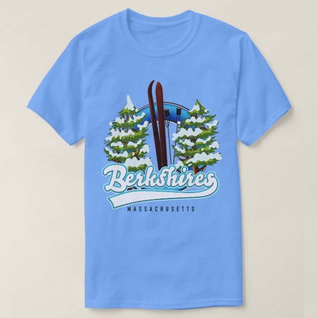Camiseta Berkshires Massachusetts Ski TShirt (Diseño del anverso)