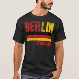 Camiseta Berlín Alemania Bandera Ciudad Francesa Mujeres Ni