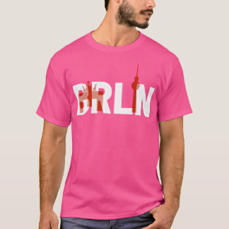 Camiseta Berlín Alemania Brandenburger Gate Brln Typography