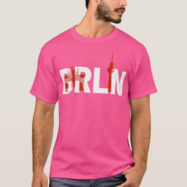 Camiseta Berlín Alemania Brandenburger Gate Brln Typography (Anverso)